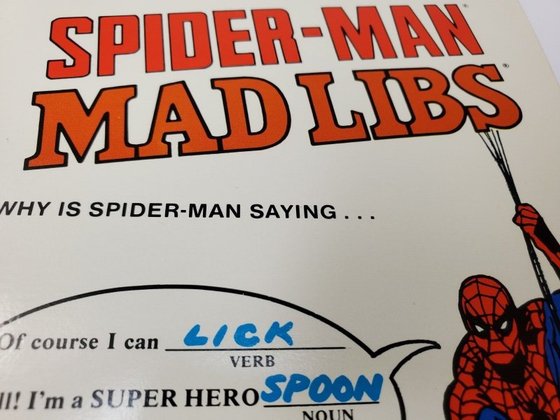 Vintage Spider Man Mad Libs 1981 NM New 