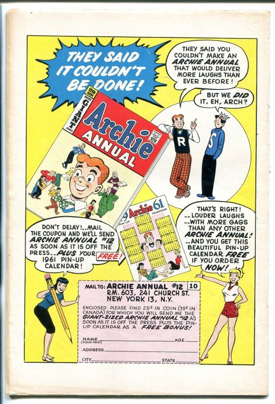 ARCHIE'S MADHOUSE #7 1960-PARODY-ROCK STARS-WACKY-BETTY-VERONICA-JUGHEAD-vg