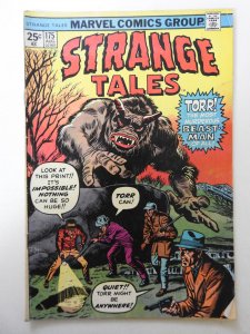 Strange Tales #175  (1974) VG Condition! Centerfold detached at top staple