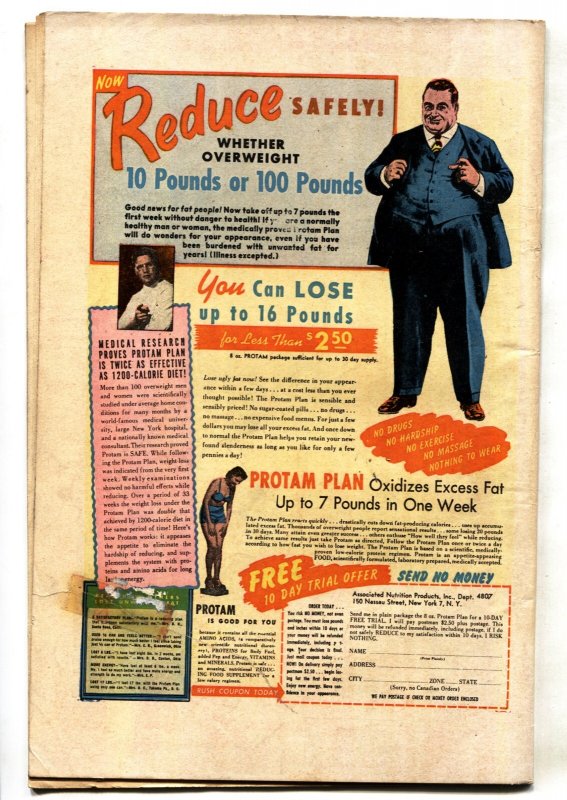 TRUE COMPLETE MYSTERY #8-1949 circus freak story-photo cover-comic