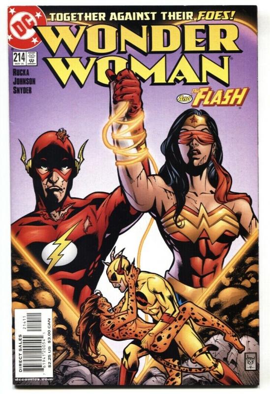 WONDER WOMAN #214 DC Flash / Cheetah cover 2005