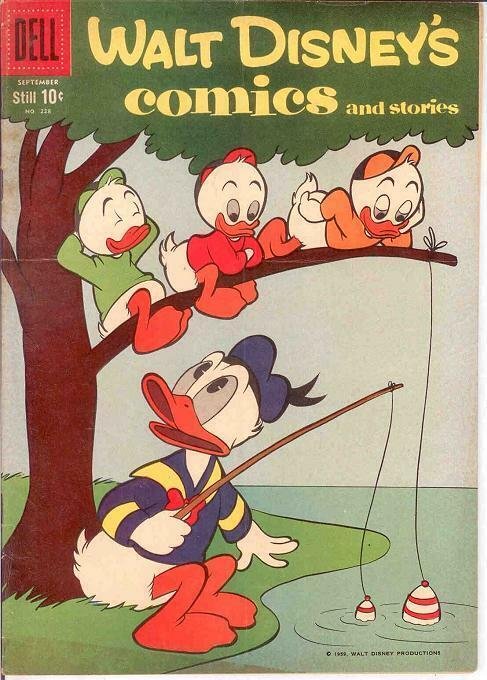 WALT DISNEYS COMICS & STORIES 228 VG+   Sept. 1959 COMICS BOOK