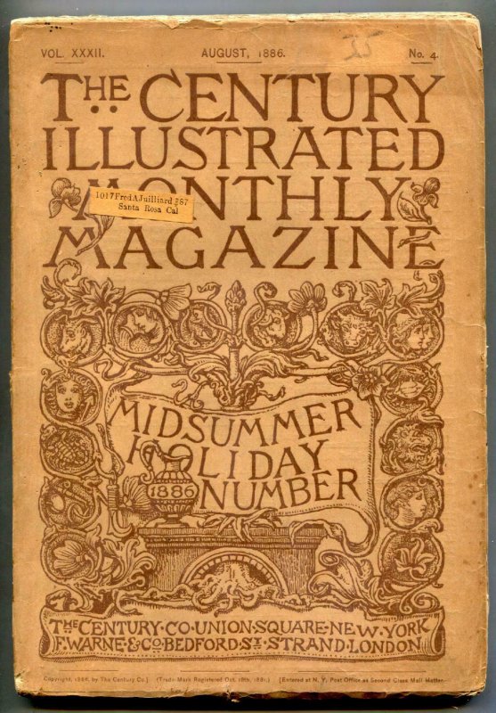 Century Illustrated Monthly August 1886- Battle of Fredericksburg