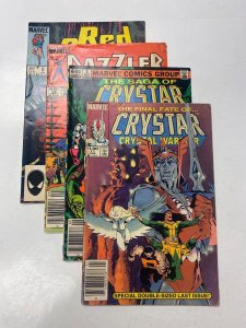 4 MARVEL comic books Red Sonja #8 Dazzler #39 Saga Crystar #3 11 15 KM15