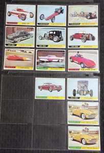 1960's Topps HOT ROD CAR DRAGSTER Trading Card LOT of 15 (Grade 6.0/7.0) Barris