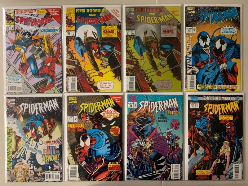 Spider-Man comics lot #41-72 with variant covers 29 diff avg 8.0 (1993-96)