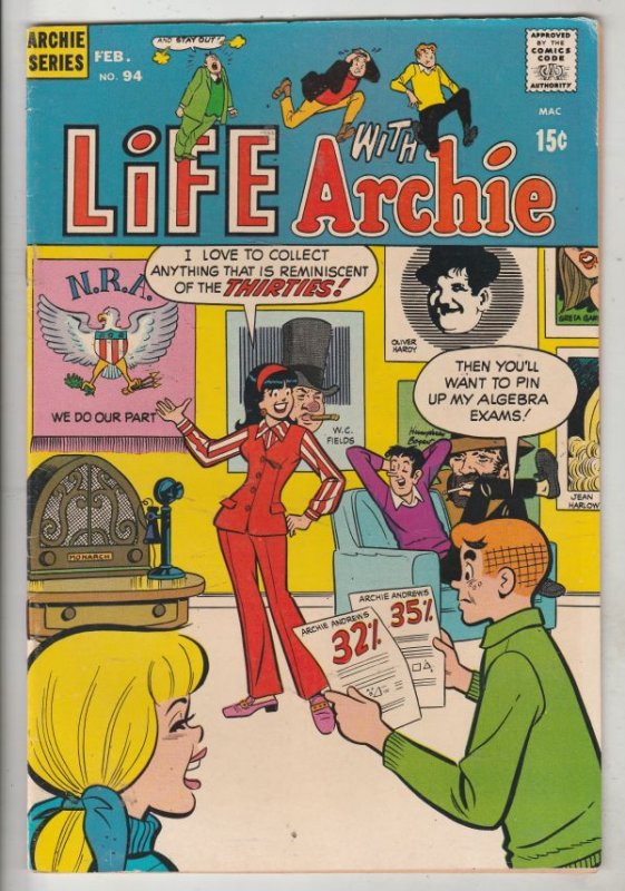 Life with Archie #94 (Feb-70) VF High-Grade Archie, Jughead, Betty, Veronica,...