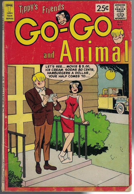 TIPPYS FRIENDS GO GO & ANIMAL 1 GD+ Aug. 1966