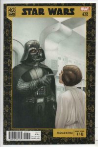 STAR WARS #28, NM, Luke Skywalker, Leia, 2015 2017 Variant 4/48