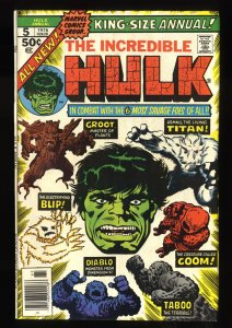 Incredible Hulk Annual #5 FN/VF 7.0 Groot!