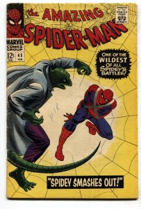 Amazing Spider-Man #45--3rd Lizard--Marvel--Silver-age--VG