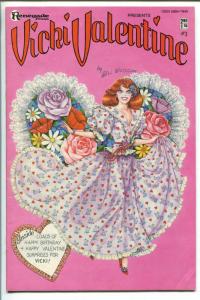 Vicki Valentine #3 1986- BILL WOGGON-- Paper Dolls- -fn+