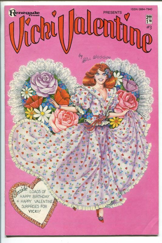 Vicki Valentine #3 1986- BILL WOGGON-- Paper Dolls- -fn+