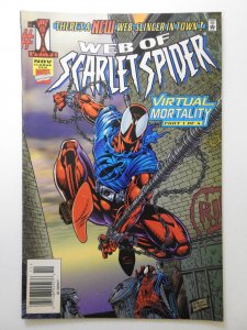 Web of Scarlet Spider #1 Newsstand Edition (1995) Sharp VF- Condition!