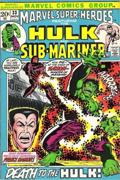 Marvel Super-Heroes (1967 series) #33, Fine+ (Stock photo)