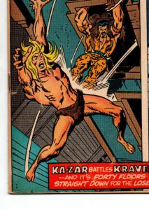 Astonishing Tales #2 -Kraven vs Ka-Zar- Dr Doom -Wally Wood - Kirby -1972- FN/VF