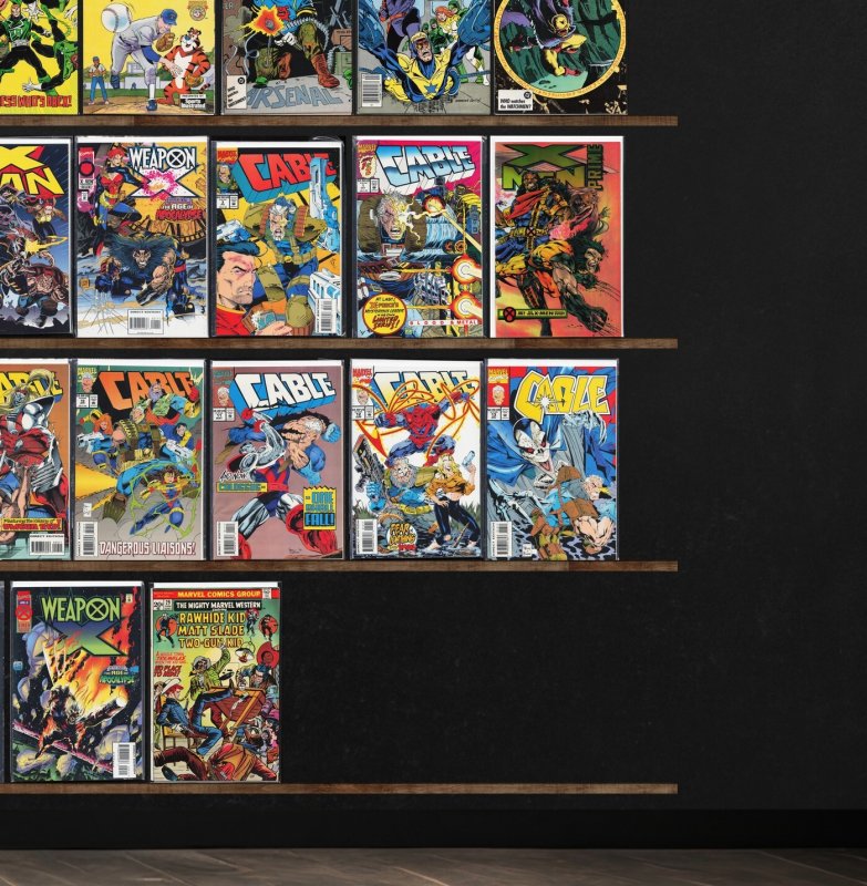 Huge Lot 120+ Comics with Alpha Flight, Iron Man, Cable, X-Men 2099 & More!