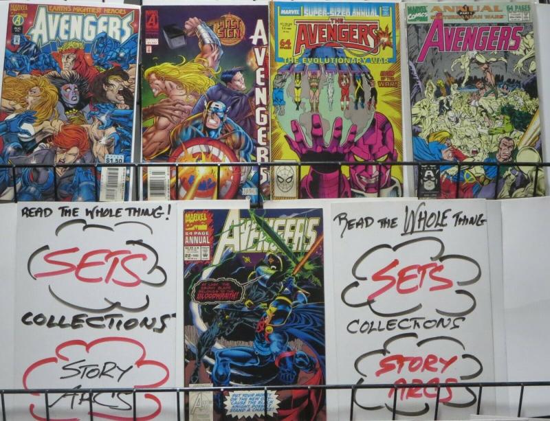 AVENGERS 1980s-1990sSAMPLER! Marvel, 29 issues! F/+ Roger Stern! John Buscema