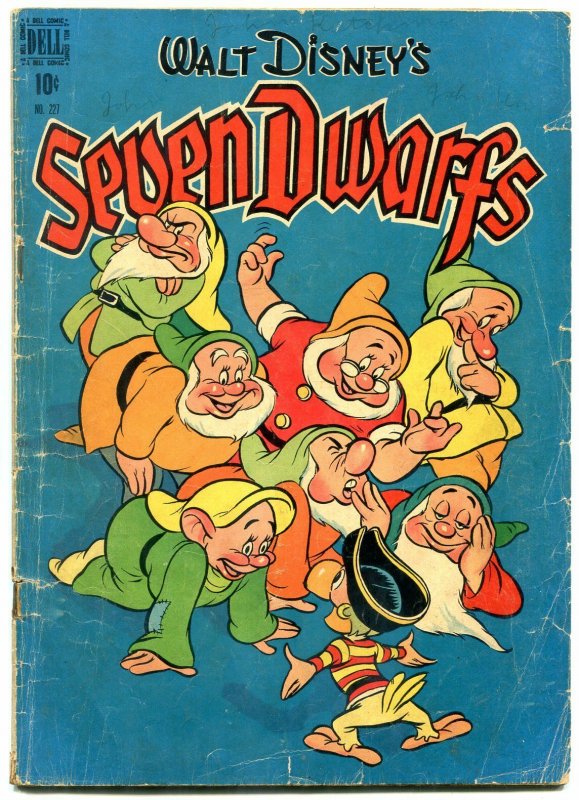 SEVEN DWARFS FOUR COLOR COMICS #227-WALT DISNEY CARTOON G