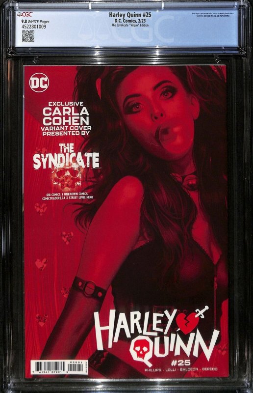 Harley Quinn #25 (DC, 2022) CGC 9.8 - The Syndicate Virgin Edition