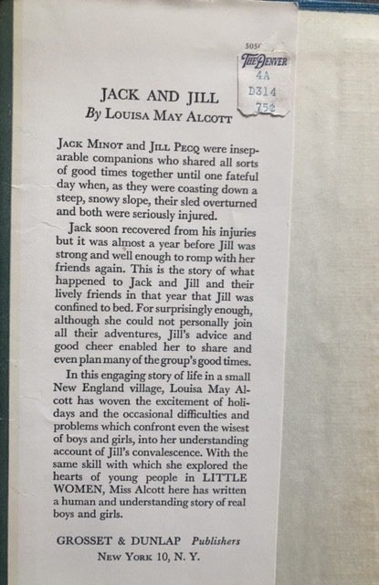 Jack and Jill, ALCOTT, 1928