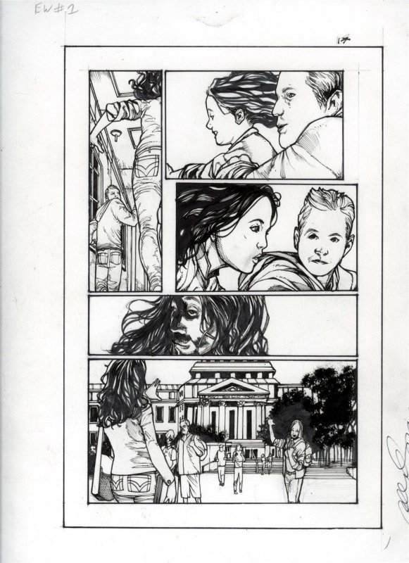  The Evil Within #1 pg 17 Original Alex Sanchez Art based on HORROR Video game 