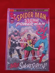 Spider-Man Storm and Powerman 1982 Marvel Smoking Cancer 1st APP SMOKESCREEN FN+ 