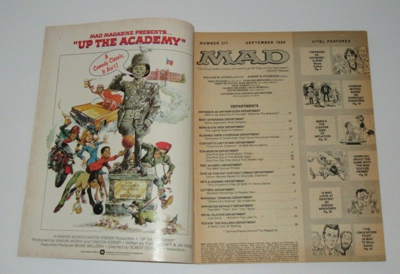 Mad Magazine #217 Vote September 1980 EC Publications VF