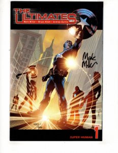 The Ultimates #1 (2002) Signed By Mark Millar  on Cover w/COA / ID#389