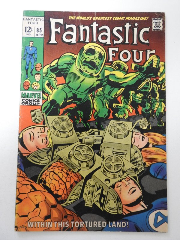 Fantastic Four #85 (1969) VG Condition moisture stain