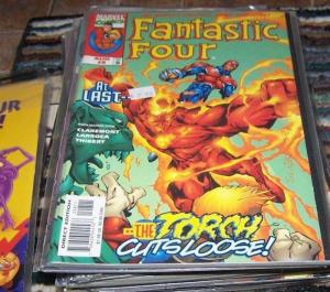 FANTASTIC FOUR #8 vol 3 1997 marvel  torch cuts loose 