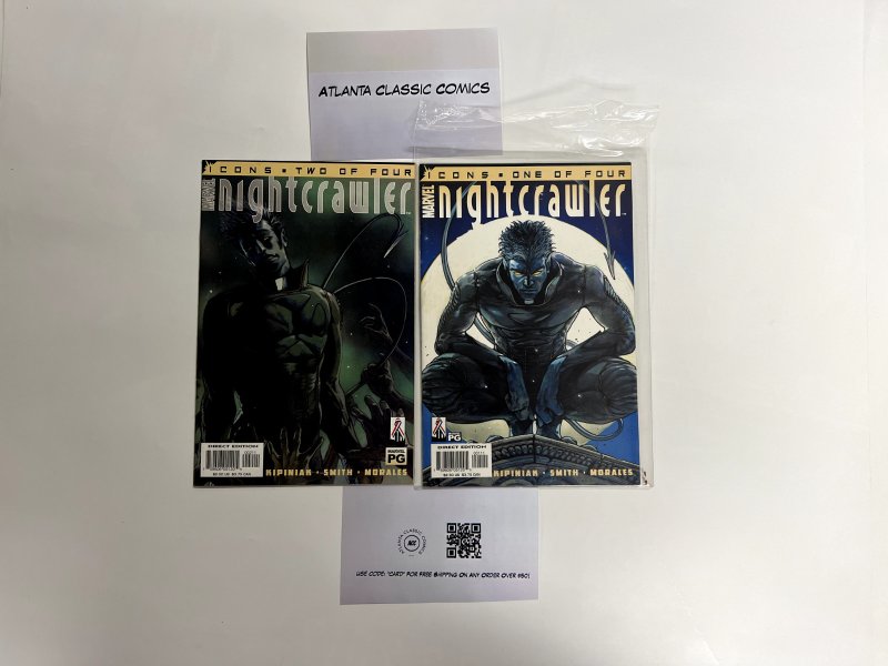 2 Night Crawler Marvel Comic Books # 1 2 Avengers Defenders Spiderman 3 JS19