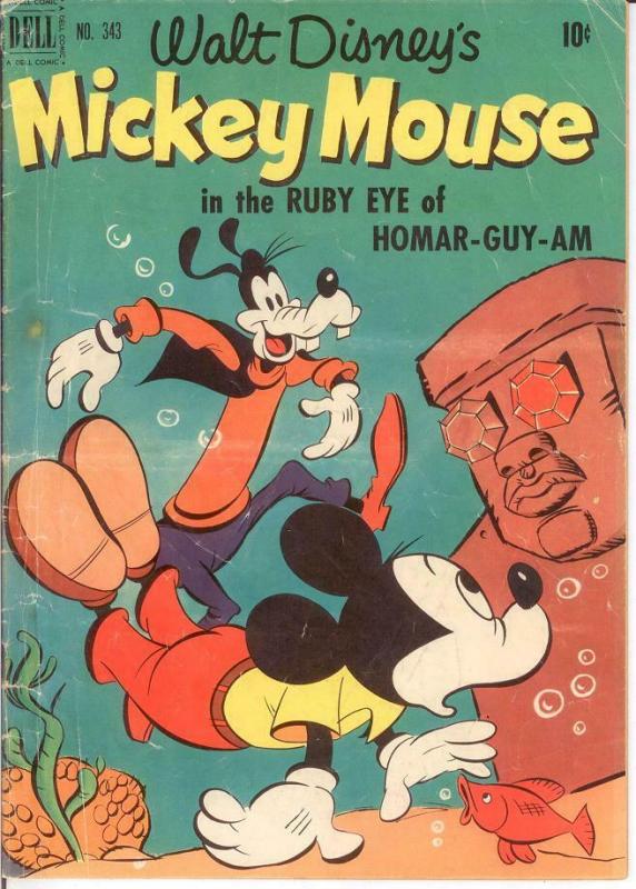 MICKEY MOUSE F.C. 343 GOOD COMICS BOOK