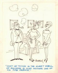 Pipe Dream Humorama Gag - Signed art by Joe Buresch