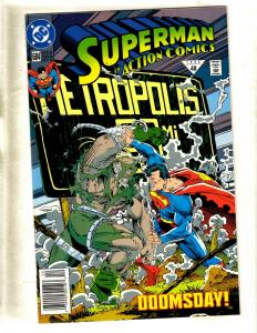 9 Comics Superman Man Of Steel 18 19 22 23 74 75 Adventures 497 Action 684 + FM8