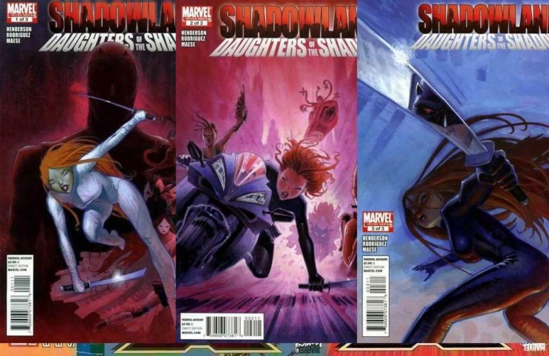 SHADOWLAND DAUGHTERS OF THE SHADOW (2010) 1-3 Daredevil