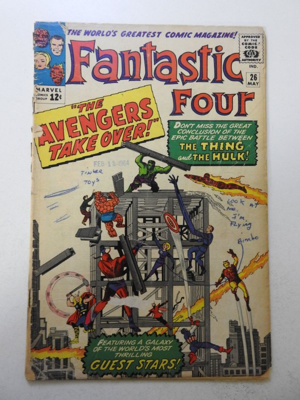 Fantastic Four #26 (1964) PR Condition see desc