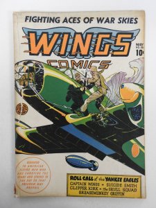 Wings Comics #33 (1943) Fair Condition! 7 Rip on cover.