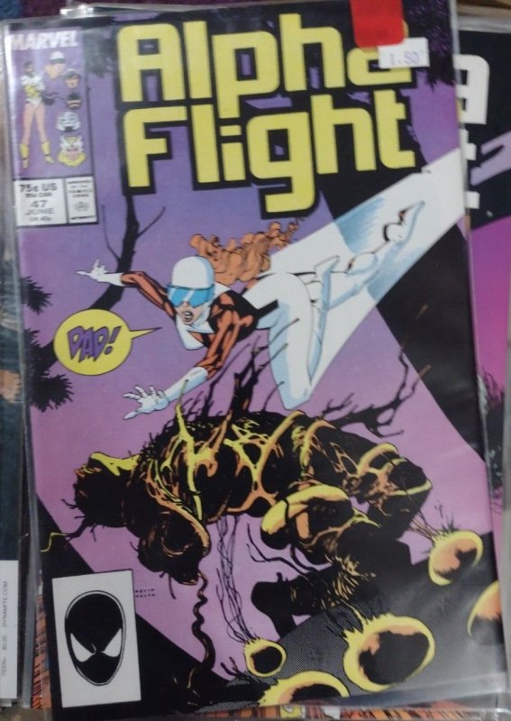 alpha flight # 47 1986 marvel  DISNEY  vindicator canadian heroes