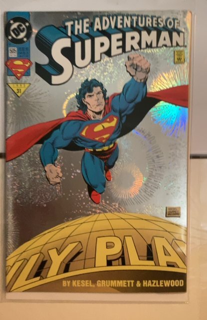 Adventures of Superman #505 Holographic Cover (1993) Superman 