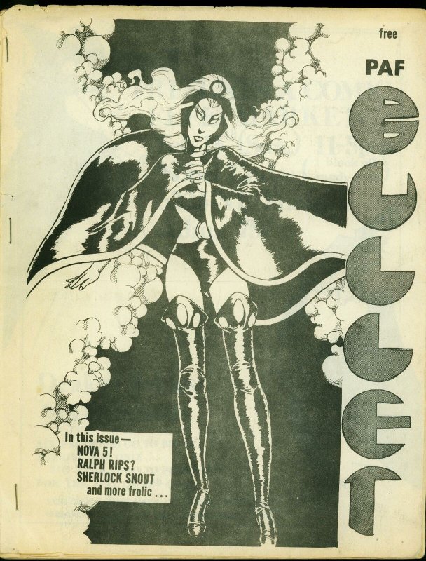 Bullet Fanzine #9 1976- Portland Fandom- Schomburg- Dave Stevens personal copy G