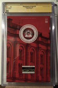 NETFLIX SHOW! Department of Truth #18 CGC 9.6 NM+ SIGNED Tiny Onion Foil Variant