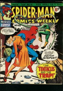 SPIDER-MAN COMICS WEEKLY #48 1973-ROMITA-JACK KIRBY-BRITISH-DR OCTOPUS FN