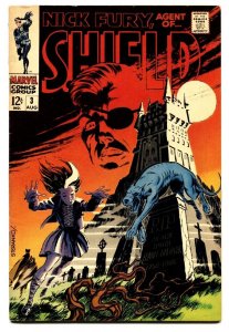 NICK FURY, AGENT OF SHIELD #3 comic book 1968-MARVEL-STERANKO-VG/FN