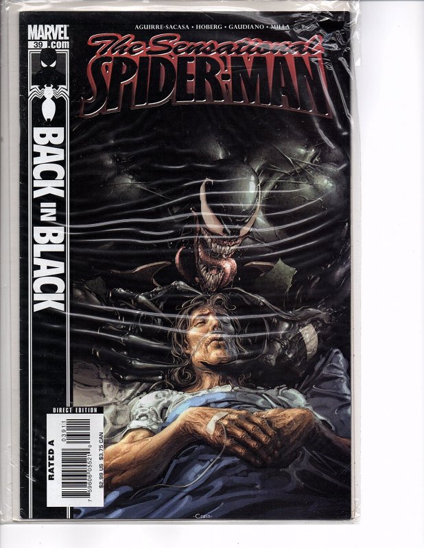 Marvel Comics The Sensational Spider-Man #39 Back in Black Venom