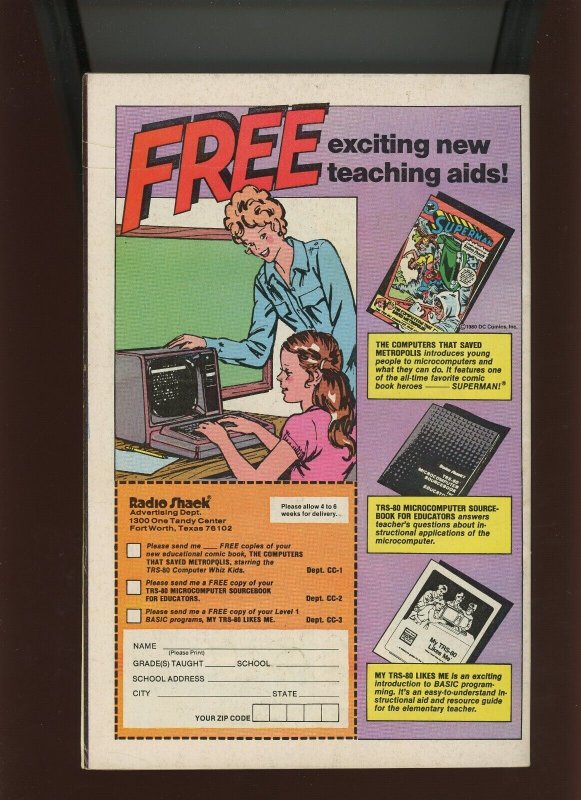 (1980) Superman in The Computers That Saved Metropolis-RADIO SHACK ISSUE (6.0)