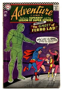 ADVENTURE COMICS #357 comic book-DC COMIC-FERRO LAD GHOST SUPERBOY 