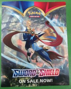 Pokemon Sword & Shield Promotional Retail Store Poster 17x22