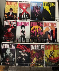 DEADLY CLASS #1, 4, 7-56 near complete REMENDER TOCCHINI VF+/NM 52 issues