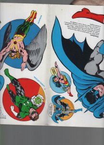 1974 DC Comics Super-Hero Stick-Ons Sheet  vf/nm 